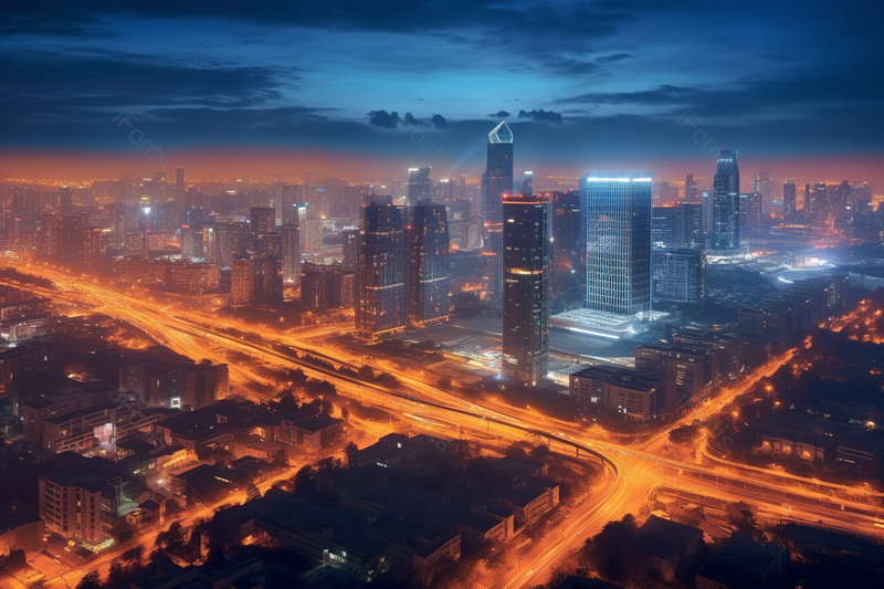 钱江新城夜景,高清,摄影图,摄影图片,图片大全,摄影图免费下载